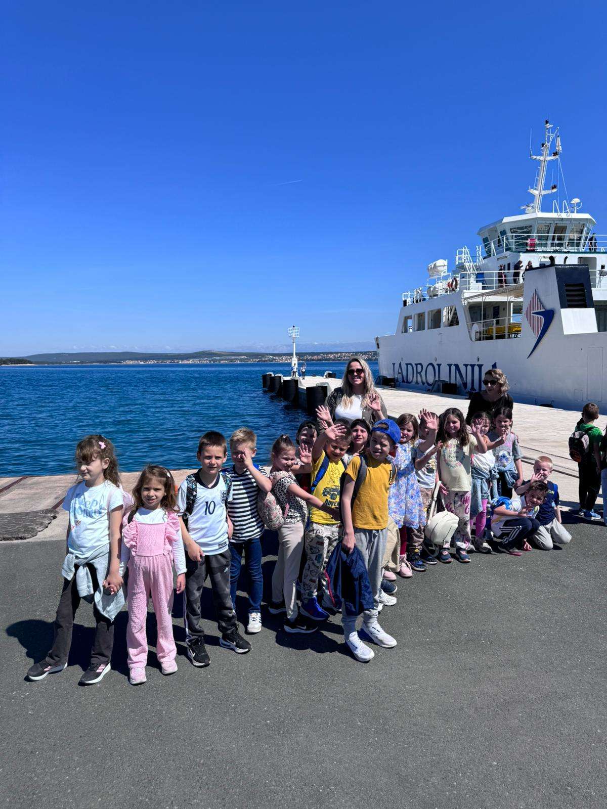 Dupinići plove prema otoku Pašmanu